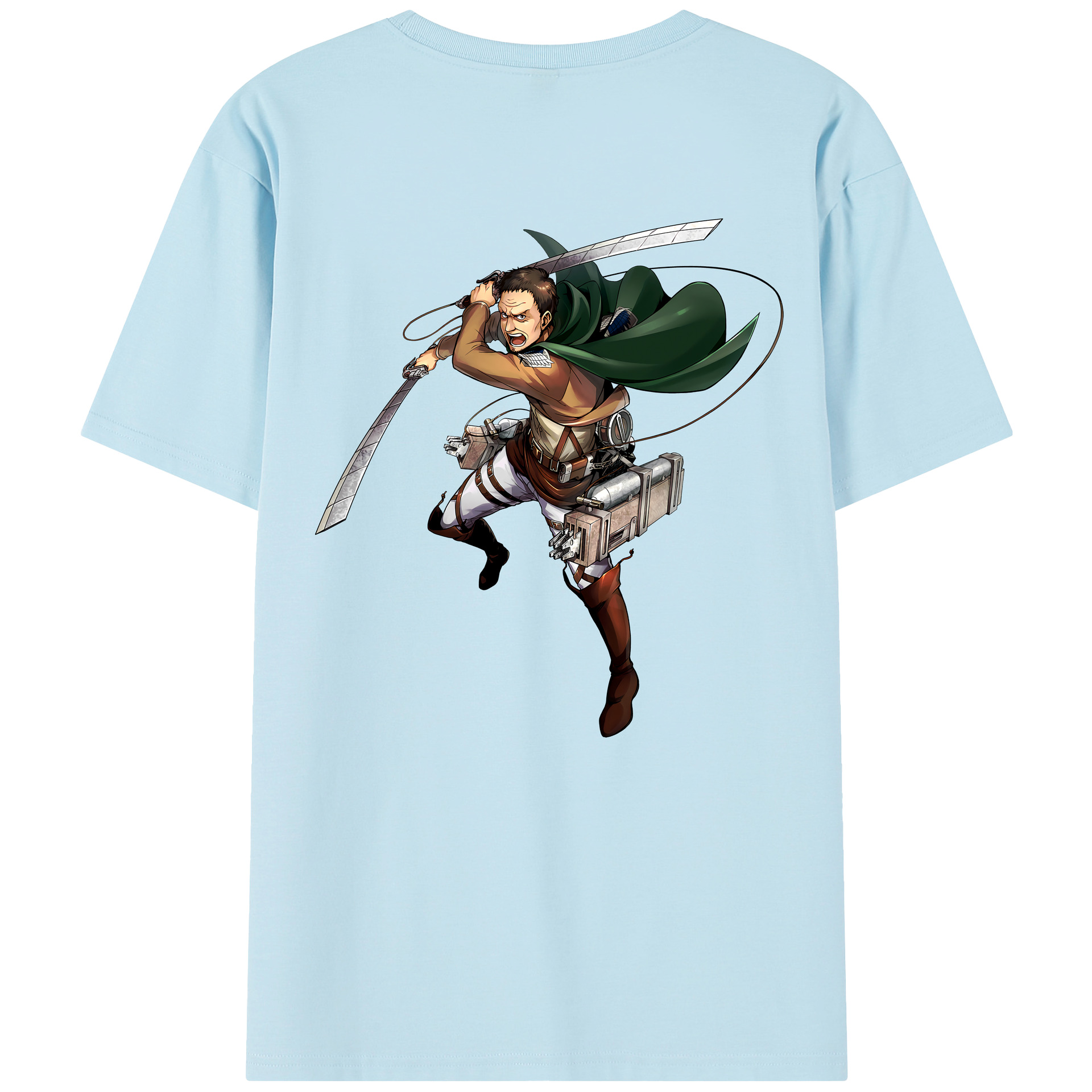 （画像用） 進撃の巨人 Attack on Titan 綿100％半袖Tシャツ（背面プリント）